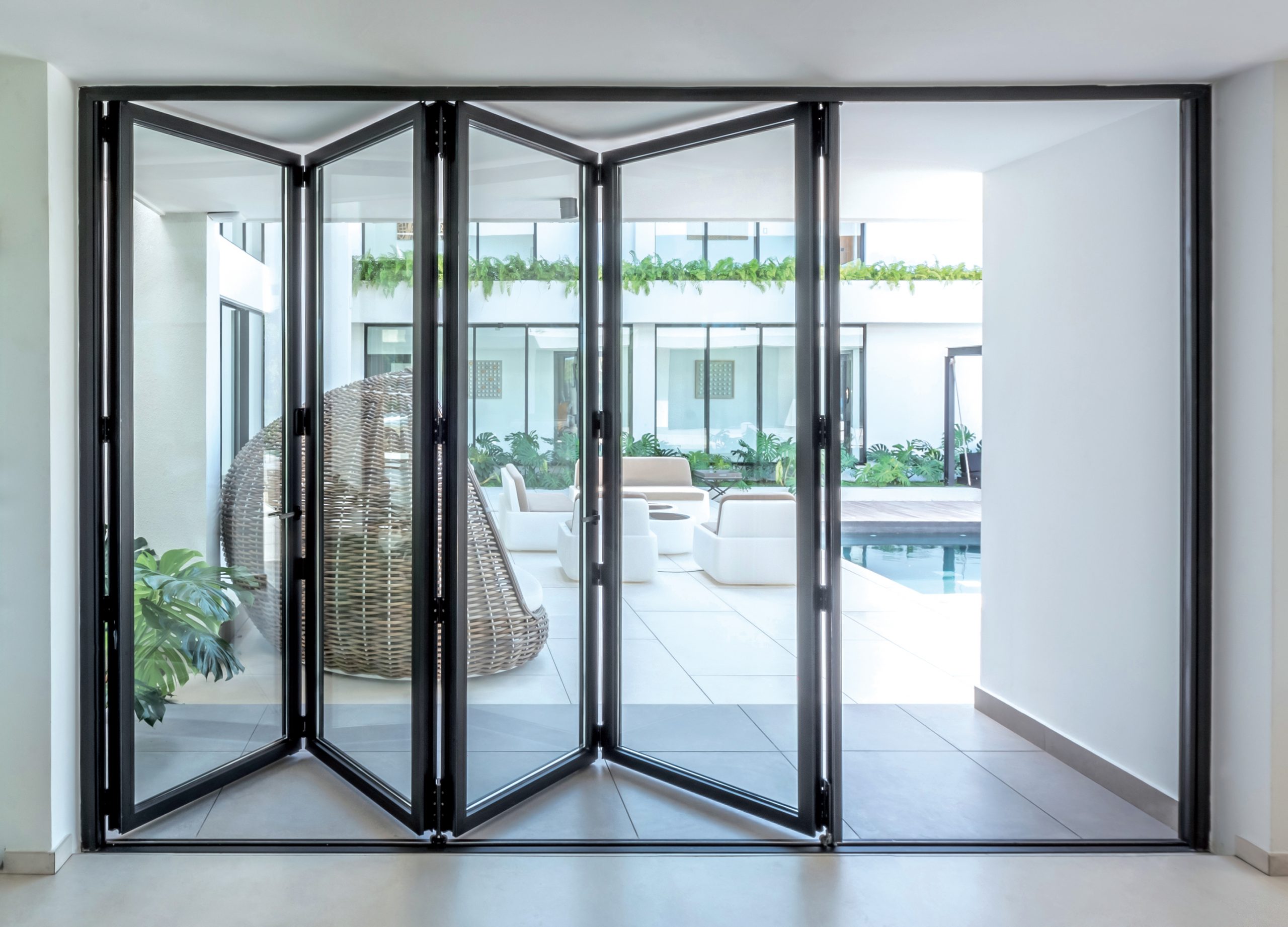 Puertas plegables de aluminio