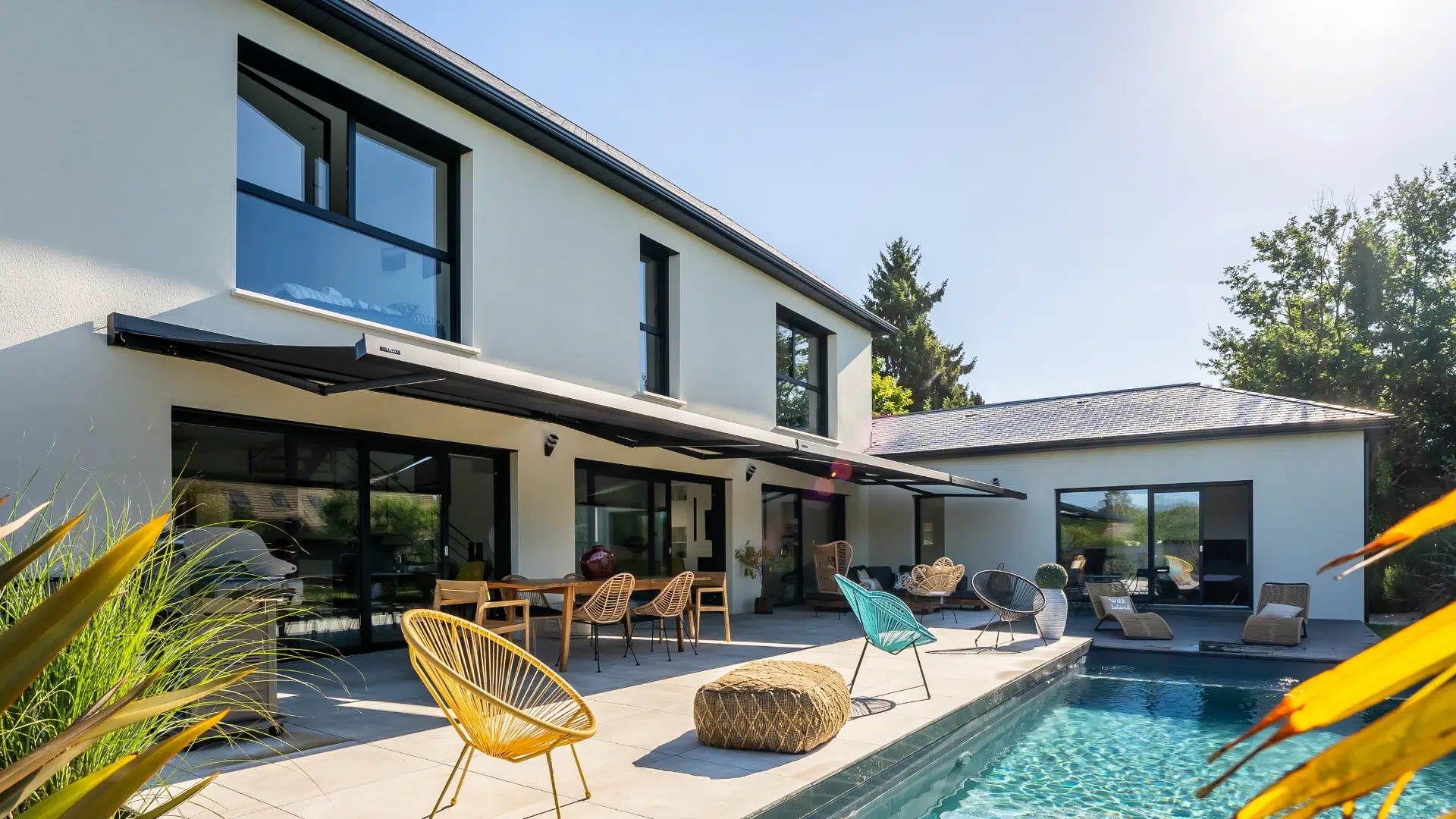 Toldo brazo extensible